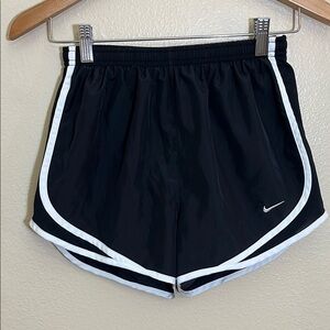 Nike Black White Athletic Running Shorts